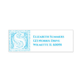 Auto Entintado Carimbo inicial S de autoimpressão do ornamentado