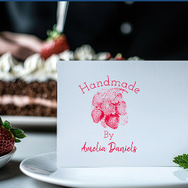 Auto Entintado Carimbo Luscioso de Morango de Verão