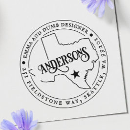 Auto Entintado Carimbo Moderno de Autoimpressão de Endereço de Re