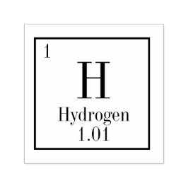 Auto Entintado Carimbo Periódico do Elemento de Mesa - Hidrogênio