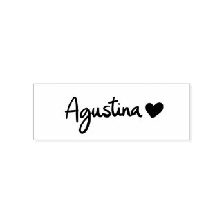 Auto Entintado Carimbo Personalizado da Agustina