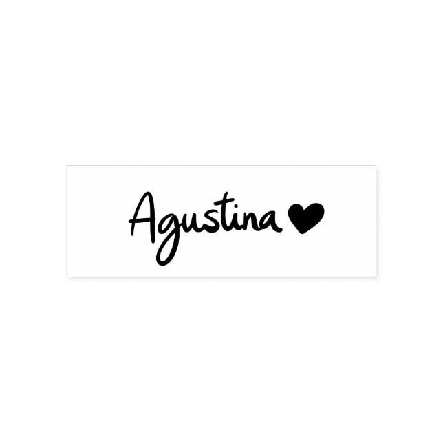 Auto Entintado Carimbo Personalizado da Agustina (Design)