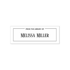 Auto Entintado Carimbo personalizado da biblioteca de nomes