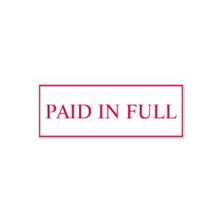 Auto Entintado Carimbo Personalizado de Negócios MODERNO PAGO Aut