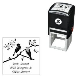 Auto Entintado Carimbo Personalizado de Tinta Azul-íris