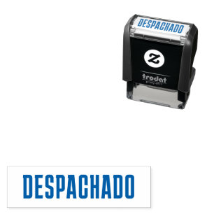 Auto Entintado Carimbo Personalizado Espanhol Despachado