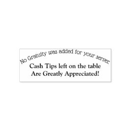 Auto Entintado Carimbo personalizado para dicas.