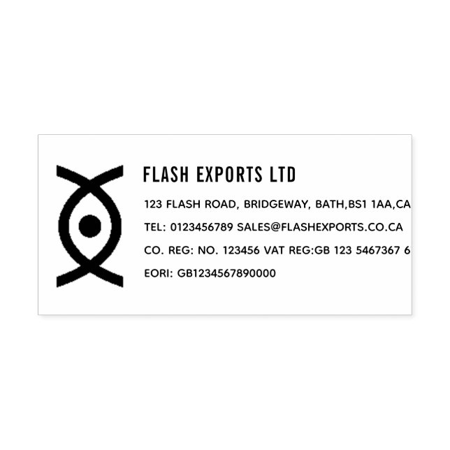 Auto Entintado Carimbo Personalizado para Empresa Comercial (Design)