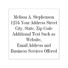 Auto Entintado Carimbo Pessoal Personalizado 7 Linhas de Texto