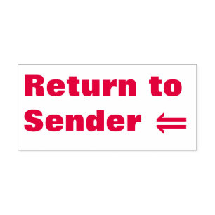 Auto Entintado Carimbo "Return to Sender"