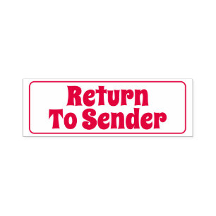 Auto Entintado Carimbo simples "Return to Sender"