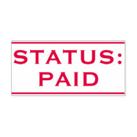 Carimbo simples "STATUS: PAID"