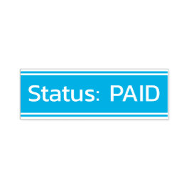 Auto Entintado Carimbo simples "Status: PAID"