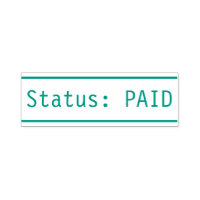 Carimbo "Status: PAID"