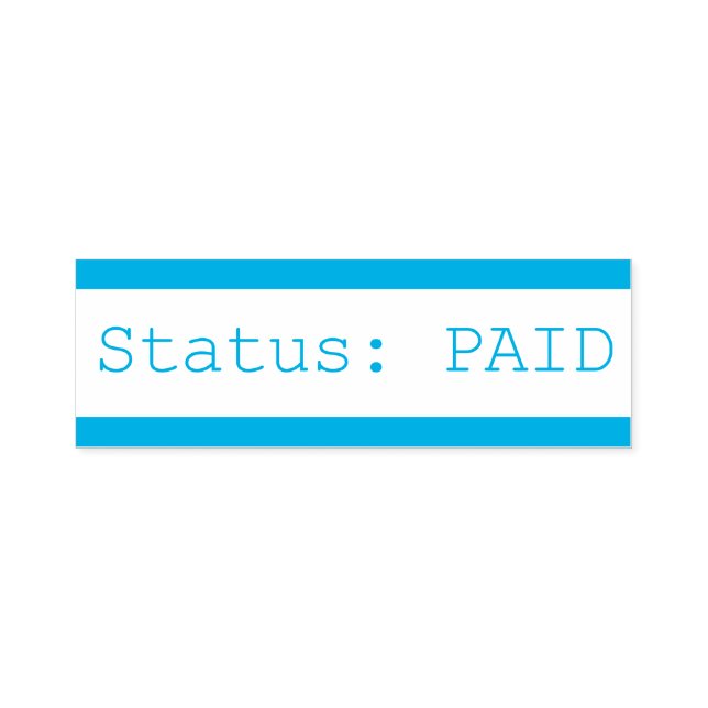 Auto Entintado Carimbo "Status: PAID" (Design)