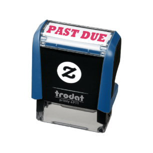 AUTO ENTINTADO CARIMBO TINTEIRO: 'PAST DUE'