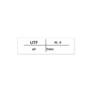 Auto Entintado carimbo UTF