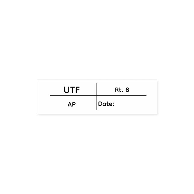 Auto Entintado carimbo UTF (Design)