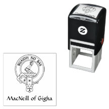 Clan MacNeill do Carimbo de Borracha Gaélico Gigha