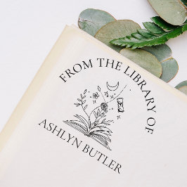 Auto Entintado Da Biblioteca Do Carimbo De Borracha