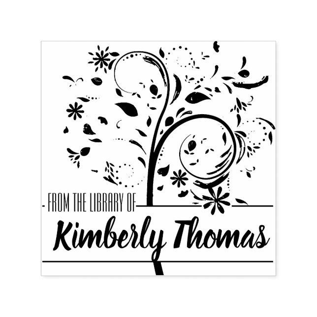 Auto Entintado Da Biblioteca Do Carimbo De Carimbo - Ex Libris (Design)