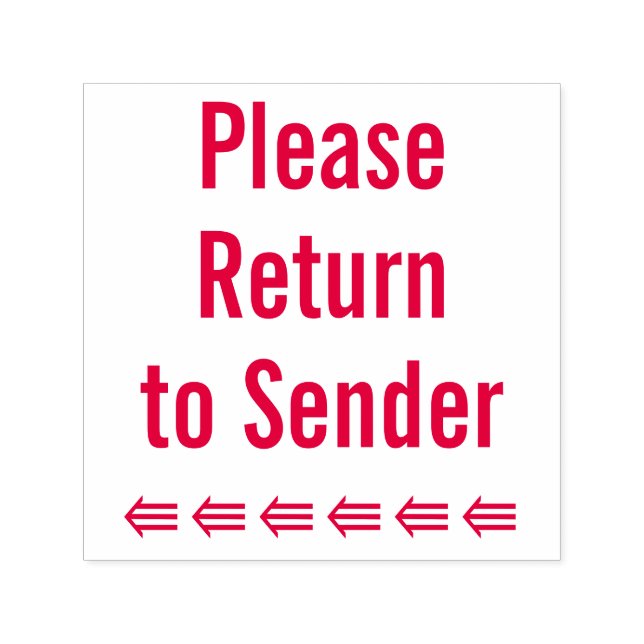 Auto Entintado "Devolva ao Remetente" + Carimbo de Borracha de Se (Design)