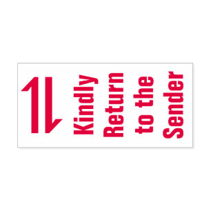 Auto Entintado "Devolva-se gentilmente ao Remetente" Carimbo de B