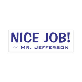 Auto Entintado Diversão do "NICE JOB!" + Carimbo de Borracha do N