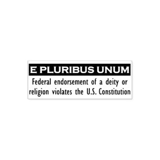 Auto Entintado E Carimbo UNUM PLURIBUS - Preto/Pequeno