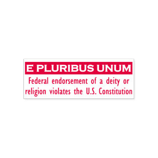 Auto Entintado E Carimbo UNUM PLURIBUS - Vermelho/Médio