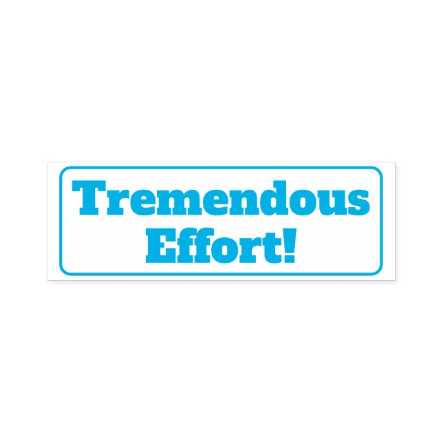 Auto Entintado "Esforço tremendo!" Carimbo de Borracha de Comentá (Design)