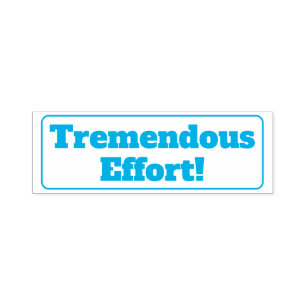 Auto Entintado "Esforço tremendo!" Carimbo de Borracha do Coment