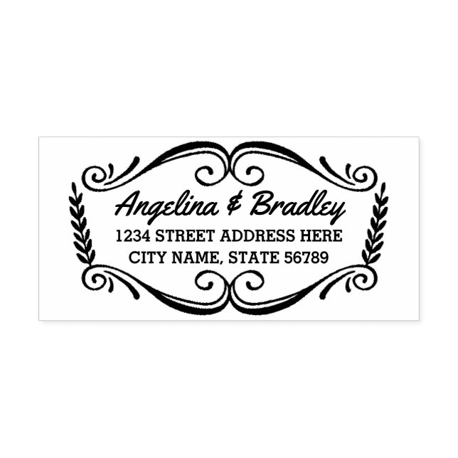 Auto Entintado Eterno | Carimbo de Endereço de Devolução (Design)