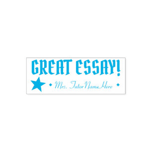 Auto Entintado "EXCELENTE ESSAY!" Carimbo de Borracha de Comentá