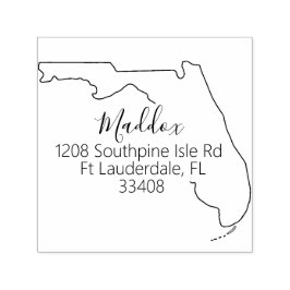 Auto Entintado FL | Carimbo de Endereço de Devolução do Estado da