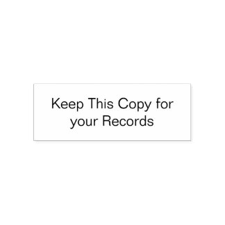 Auto Entintado Manter esta Cópia para o Carimbo de Registros