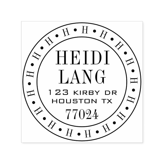 Auto Entintado Modelo de Carimbo Personalizável de 1,5"x1,5" (Design)