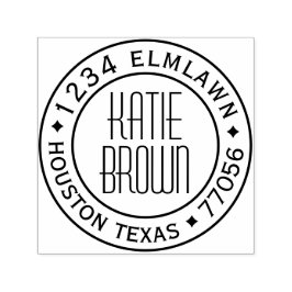 Auto Entintado Modelo de Carimbo Personalizável de 1,5"x1,5"