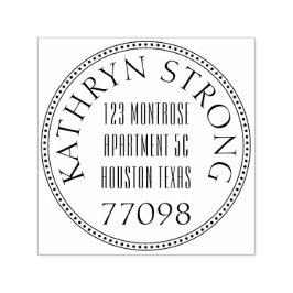 Auto Entintado Modelo de Carimbo Personalizável de 1,5"x1,5"