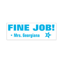 Auto Entintado Motivando "BELO TRABALHO!" Carimbo de Borracha do 