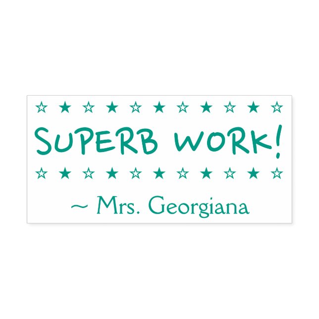 Auto Entintado Motivando "SUPERB WORK!" Carimbo de borracha de ed (Design)
