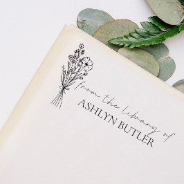 Auto Entintado Na Biblioteca Do Nome Personalizado Carimbo De Bor