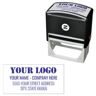 Auto Entintado Nome do logotipo personalizado Carimbo de autoimpr