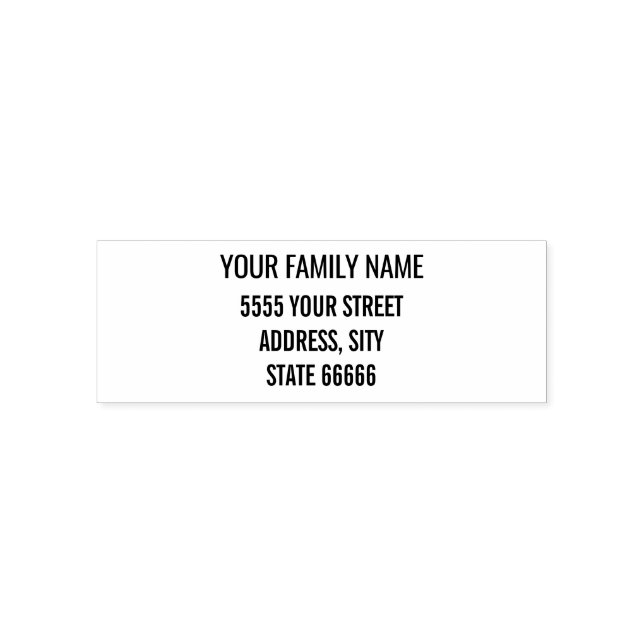 Auto Entintado Nome Personalizado Endereço de Retorno Carimbo de  (Design)