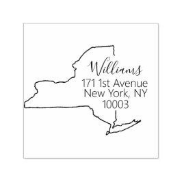 Auto Entintado NY | Carimbo de endereço para devolução no Estado 