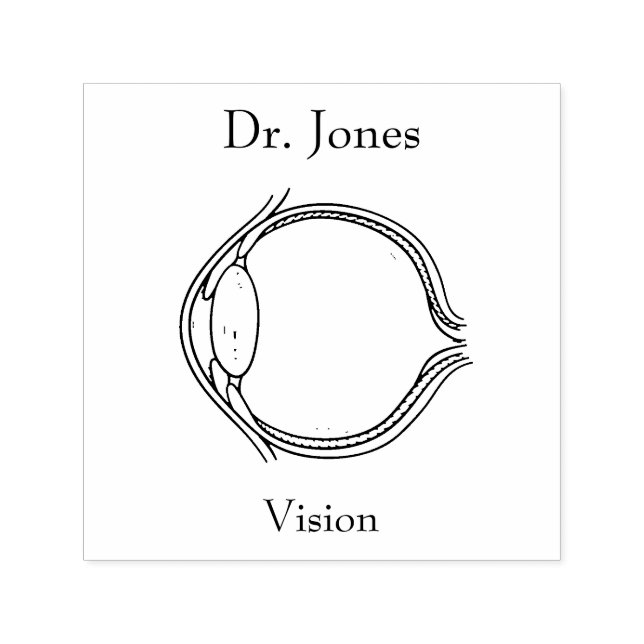 Auto Entintado Olho, Carimbo De Borracha Autopicante De Órgãos Hu (Design)