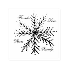 Auto Entintado Palavras de Natal Carimbo de Tinta Automática