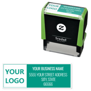 Auto Entintado Personalize seu nome de logotipo Endereço Carimbo