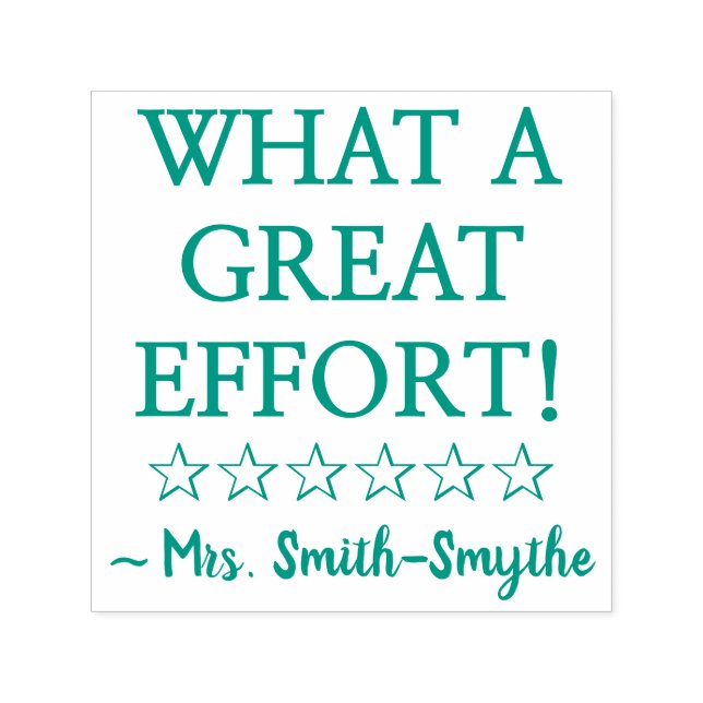 Auto Entintado "QUE ESFORÇO EXCELENTE!" Marcação do Carimbo de Bo (Design)