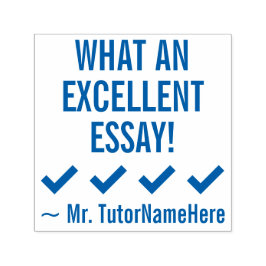 Auto Entintado "QUE EXCELENTE ESSAY!" Marcação do Carimbo de Borr